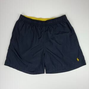 Polo Ralph Lauren Classic Prep Swim Trunks Large Navy Yellow